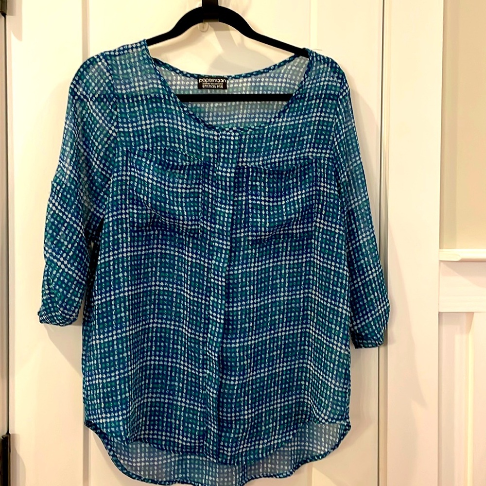 Papermoon - Size S - 3/4 length sleeve with button detail